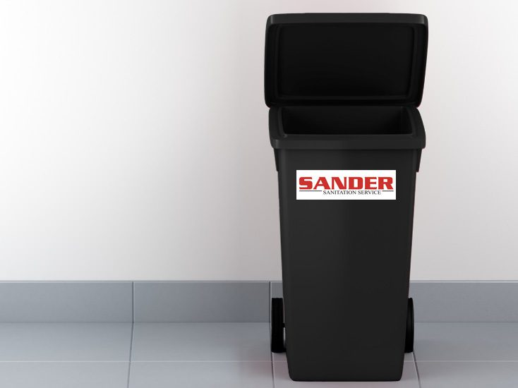 Sander Sanitation Tote Trash Can